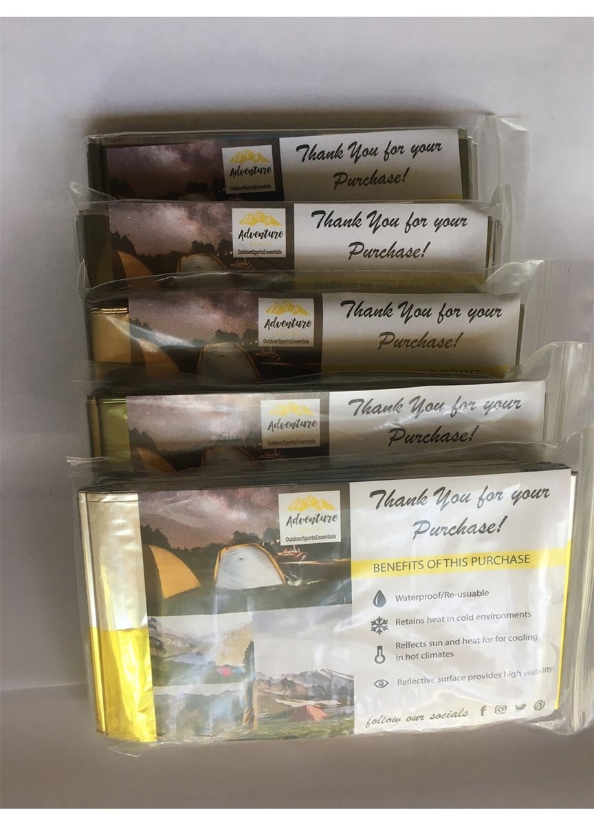 MCN-10021A-2 5 pack Mylar Blanket