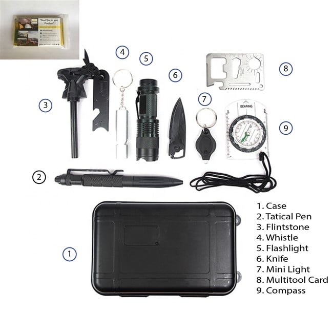 MCN-10001-3T 10 in 1 Ultimate Survival Kit