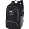 Lightweight Foldable Backpack - Black