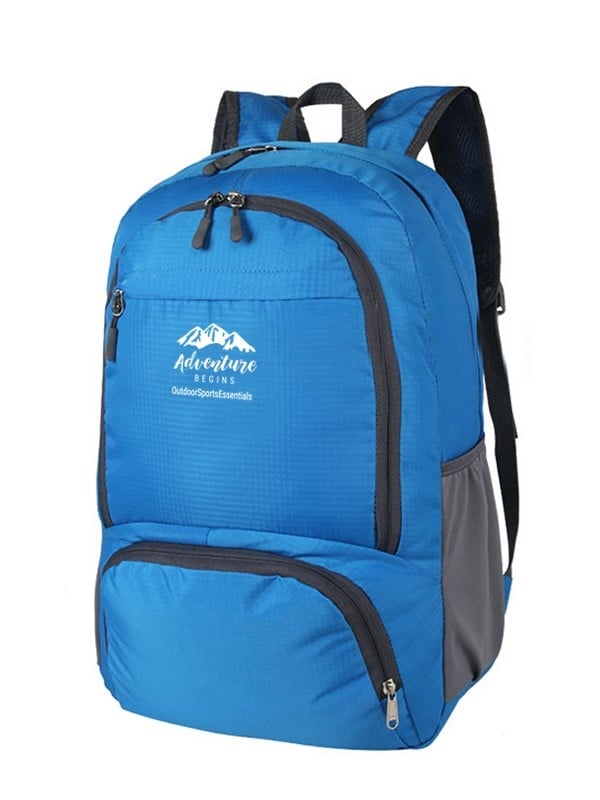 Lightweight Foldable Backpack - Blue